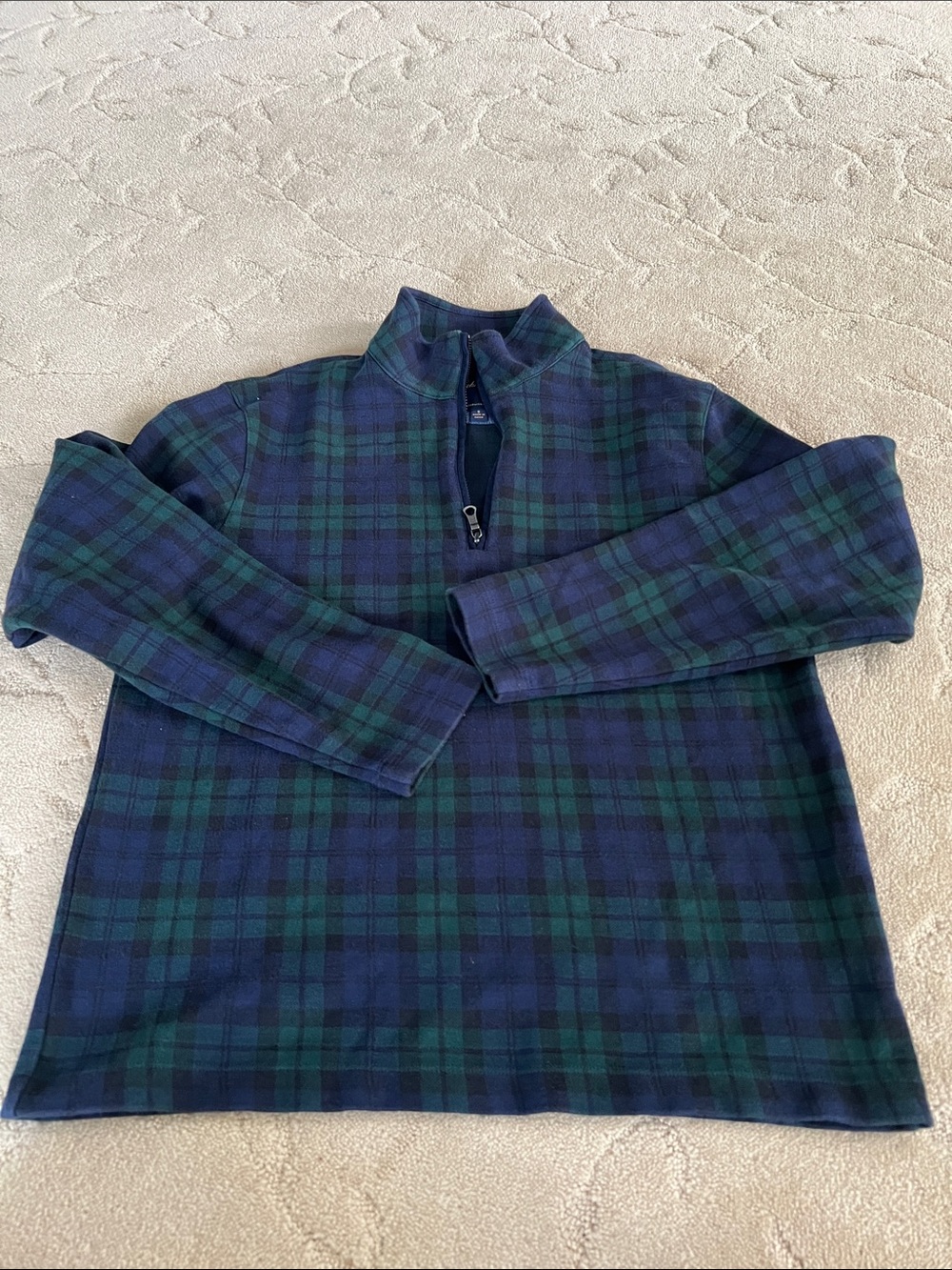 Women’s Brooks Brother Tartan Half Zip Small